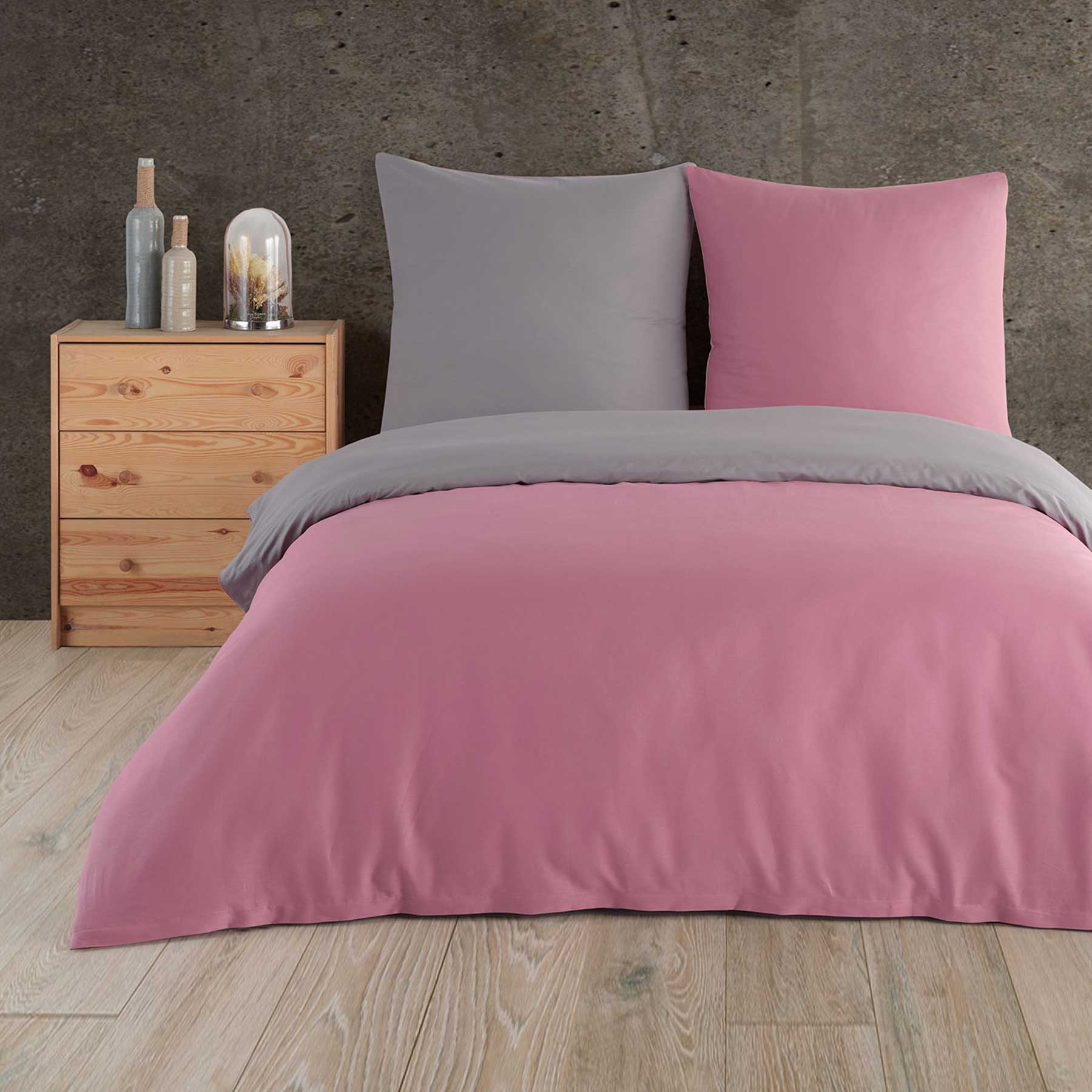 Renforcé Bettwäsche Pink