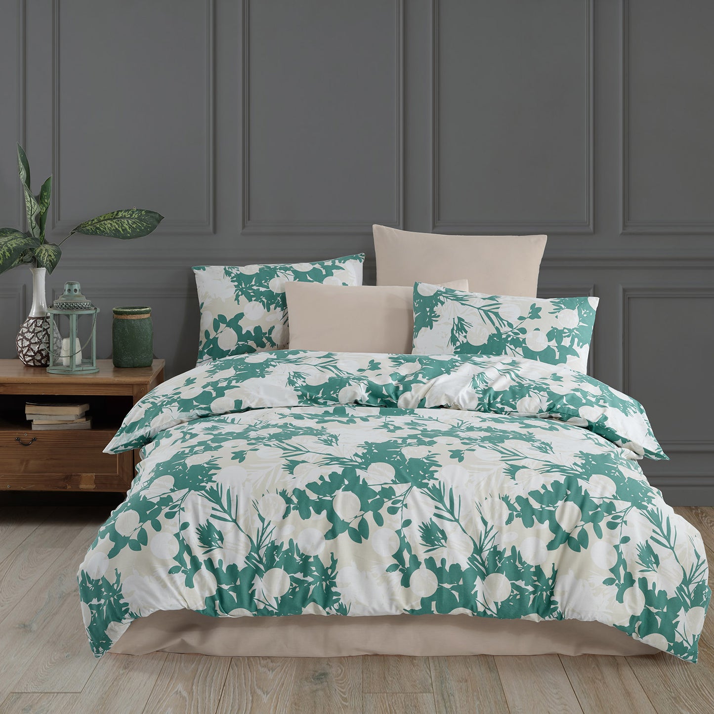 Linge de lit renforcé "Relia", 100% coton, fermeture éclair