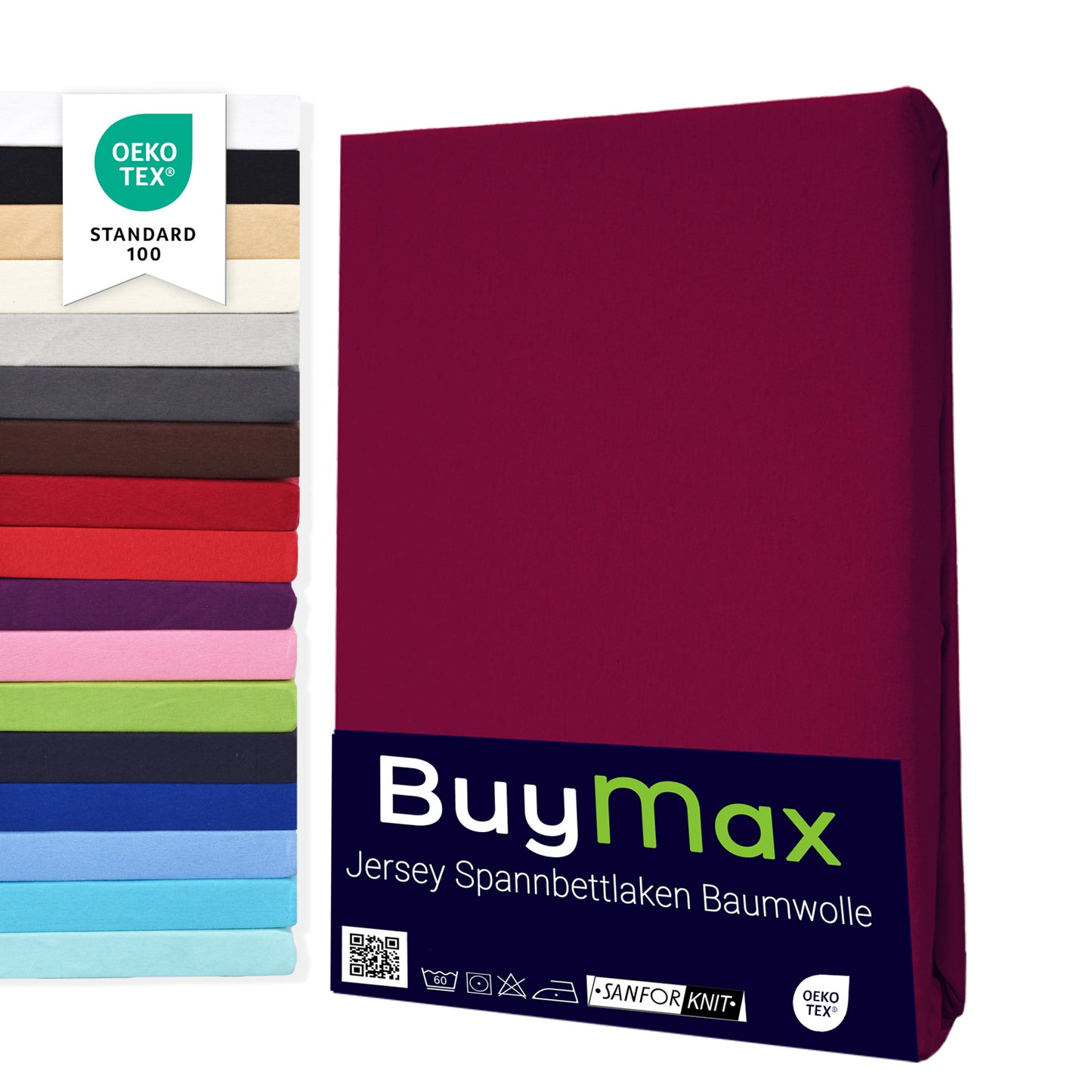Jersey Spannbettlaken 160x200 cm - Buymax