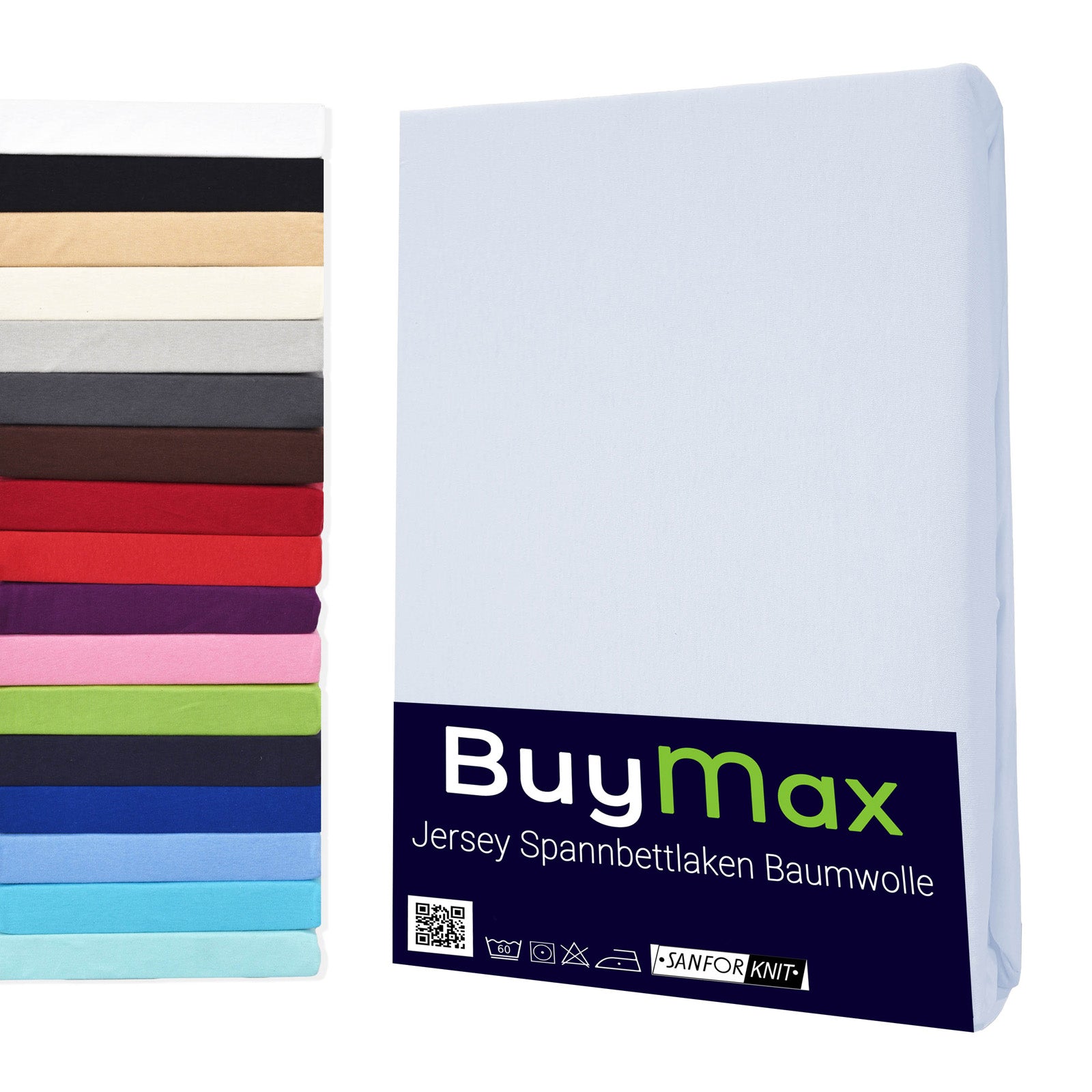 Jersey Spannbettlaken 180x200cm – Passgenau & himmlischer Komfort – Buymax