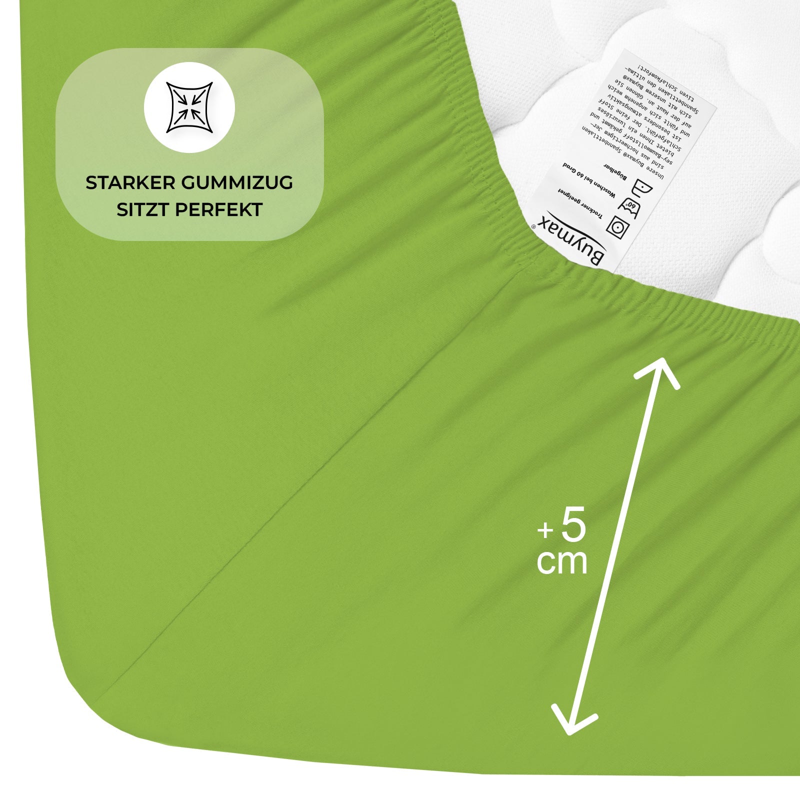 Topper Spannbettlaken 120x200 cm - Buymax