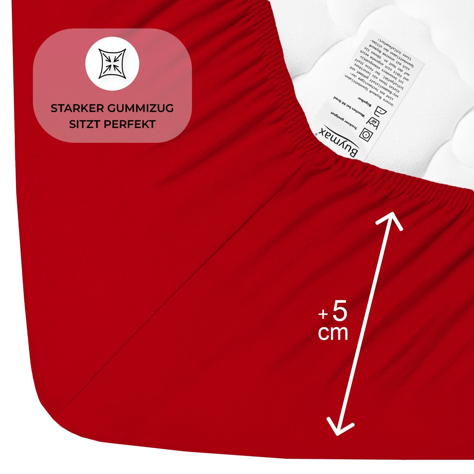 Topper Spannbettlaken 120x200 cm - Buymax