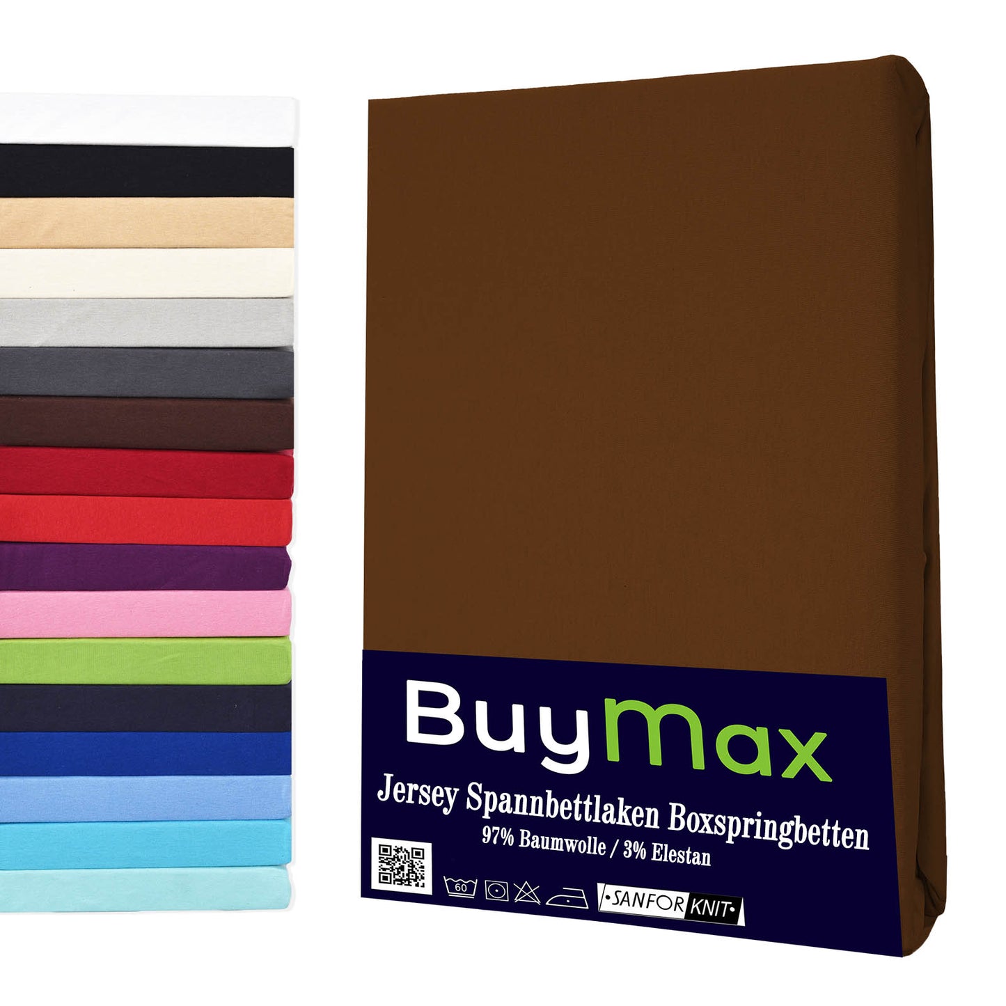 Schokobraun Wasserbett Spannbettlaken - Buymax