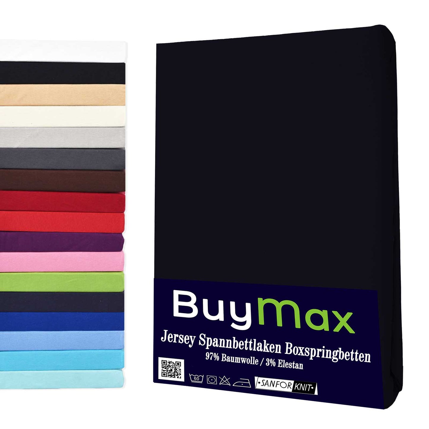 Schwarz Wasserbett Spannbettlaken - Buymax