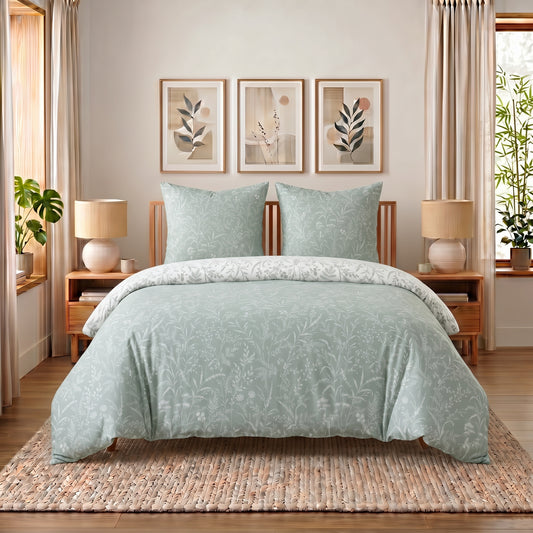 Bettwäsche Blossom, Reißverschluss, 80x80 cm Kissenbezug, Polycotton – Bild 1