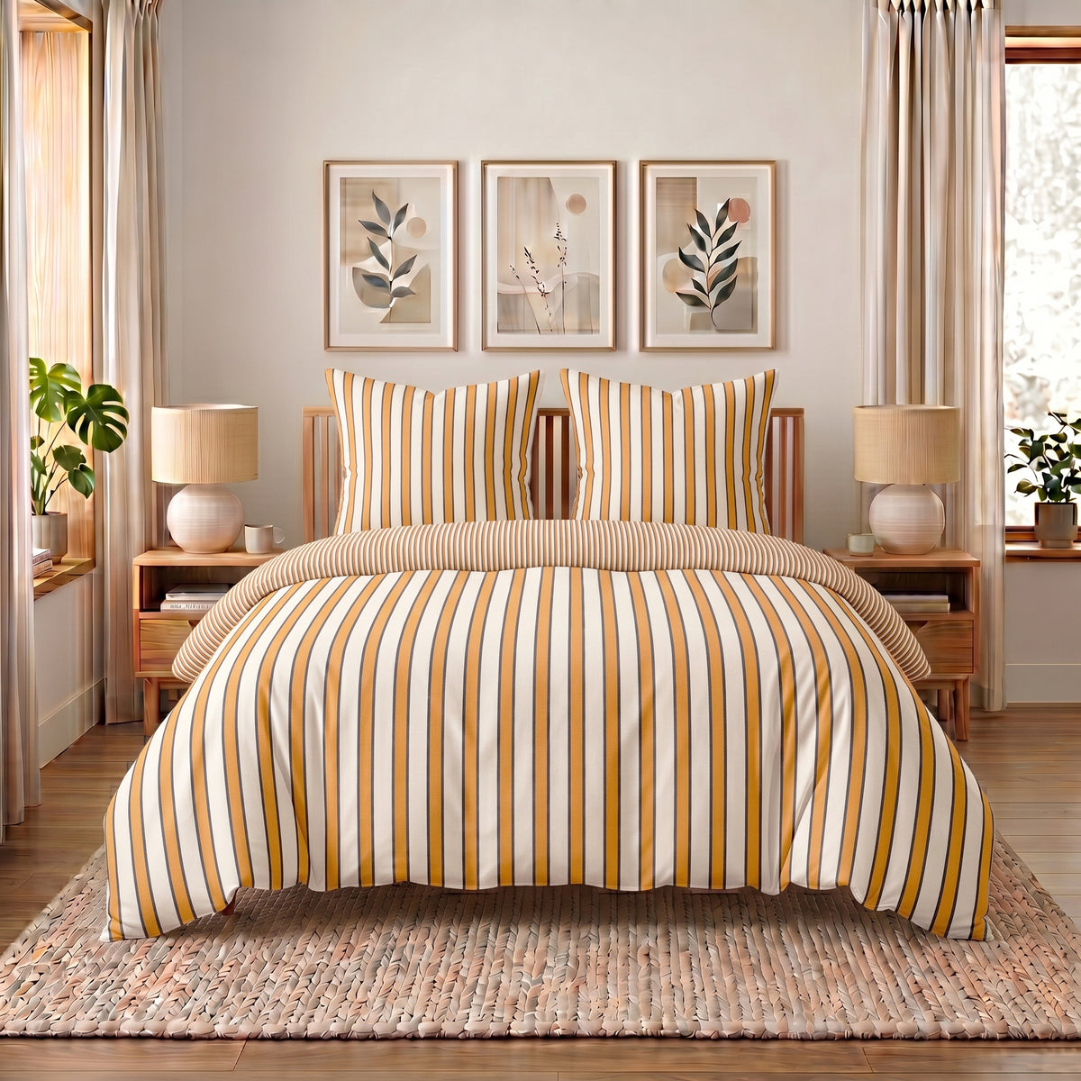 Bettwäsche Piano, Reißverschluss, 80x80 cm Kissenbezug, Polycotton – Bild 1
