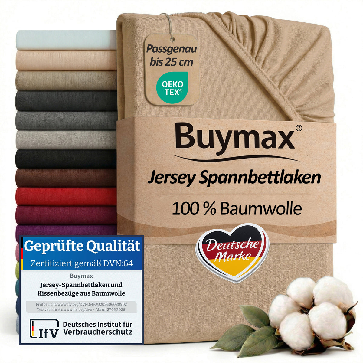 Drap housse jersey 80x200 cm