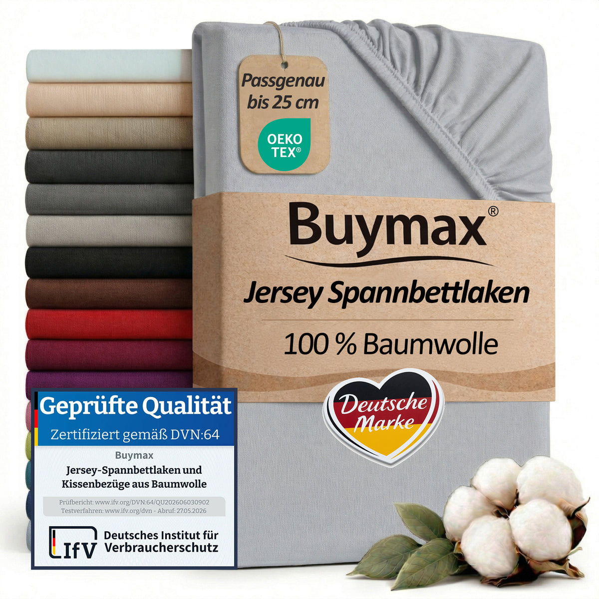 Drap housse jersey 80x200 cm