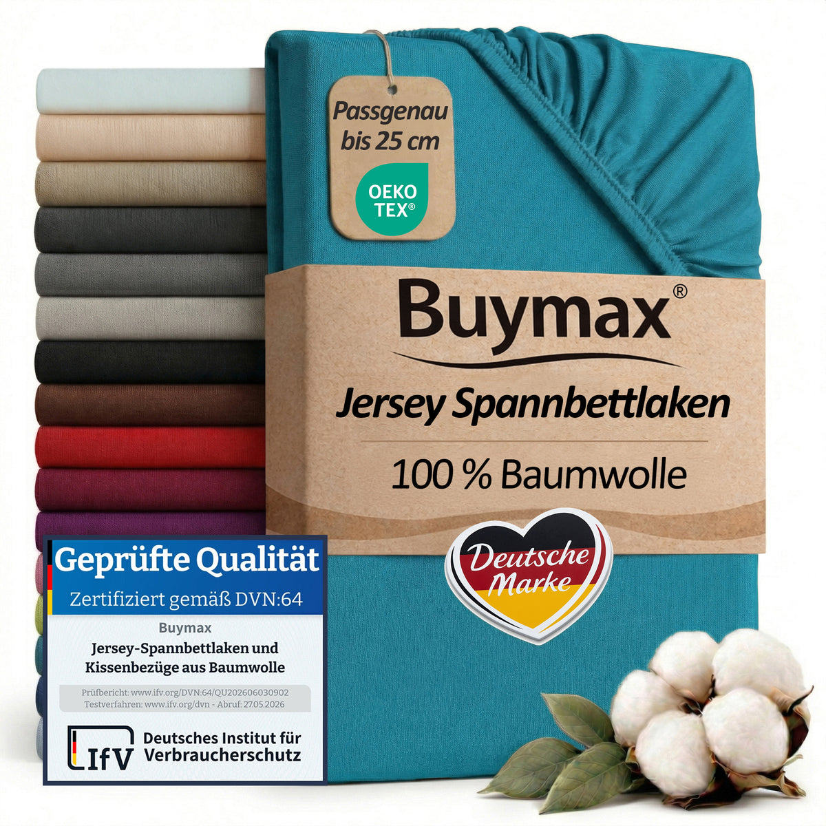 Drap housse jersey 80x200 cm