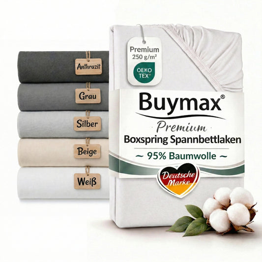 Premium Boxspringbett Spannbettlaken 90x200–100x220 cm