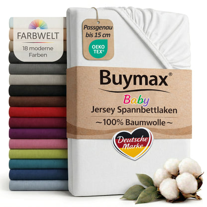 Jersey fitted sheet, for babies and children