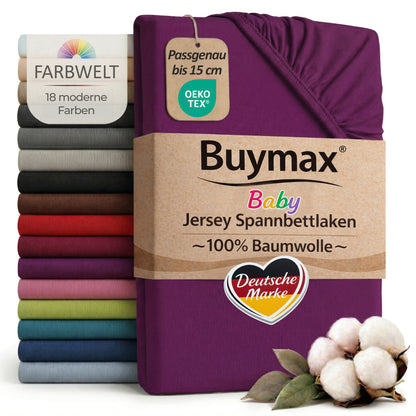 Jersey fitted sheet, for babies and children