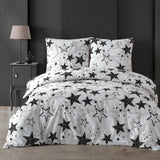 Renforcé bed linen set "Stella", 100% cotton, zipper, 80x80 cm pillowcase