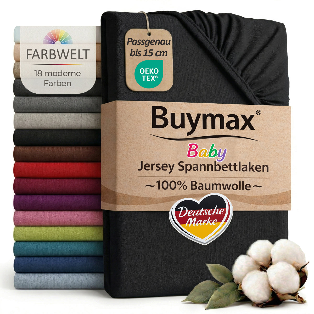 Jersey fitted sheet, for babies and children