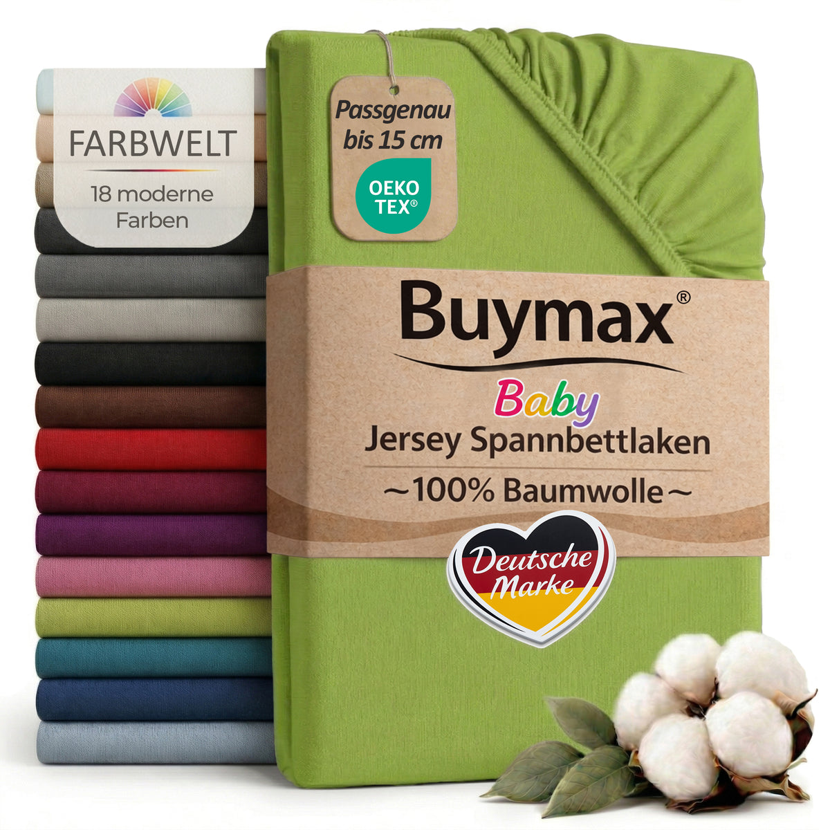 Jersey fitted sheet, for babies and children