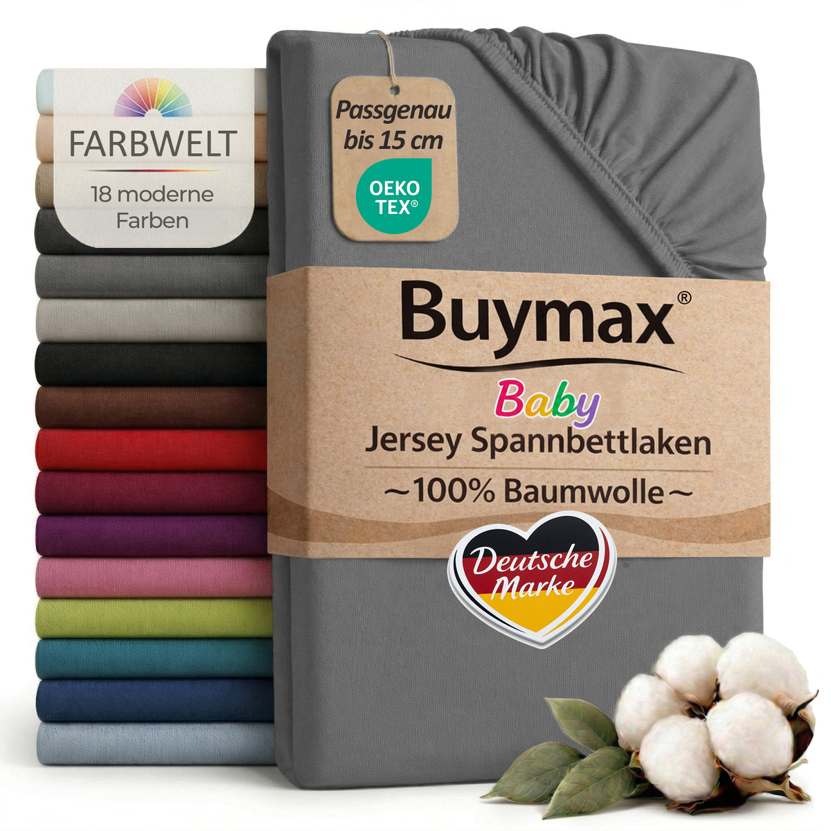 Jersey fitted sheet, for babies and children
