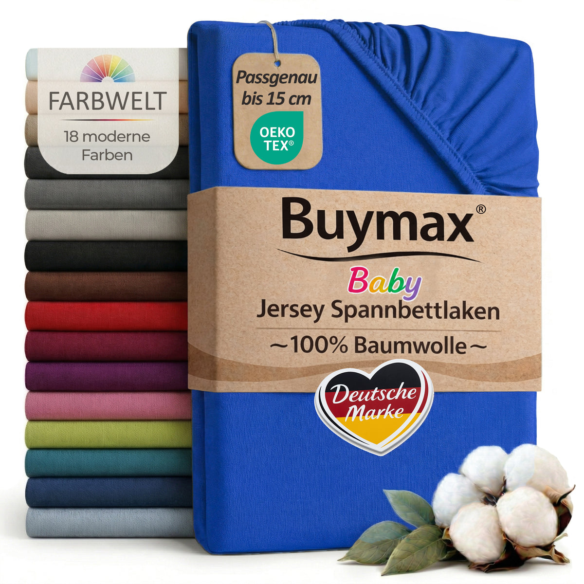 Jersey fitted sheet, for babies and children