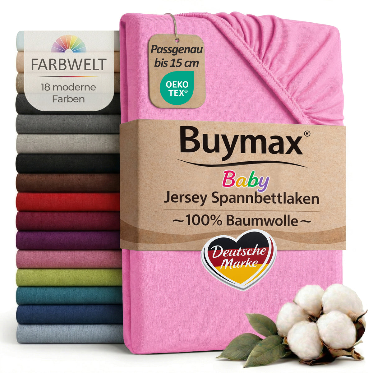 Jersey fitted sheet, for babies and children