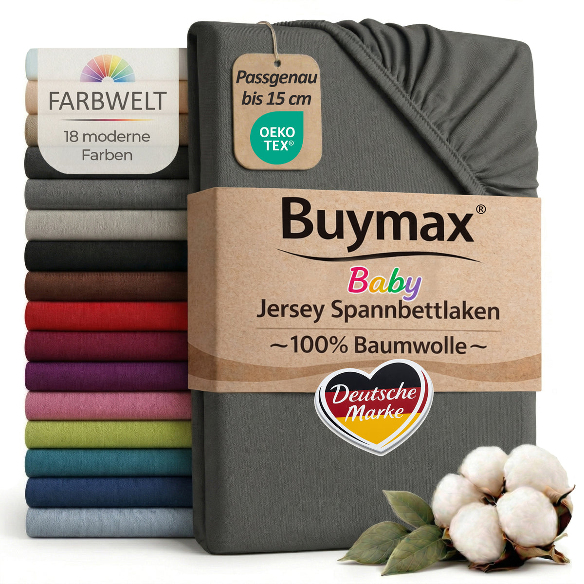 Jersey fitted sheet, for babies and children