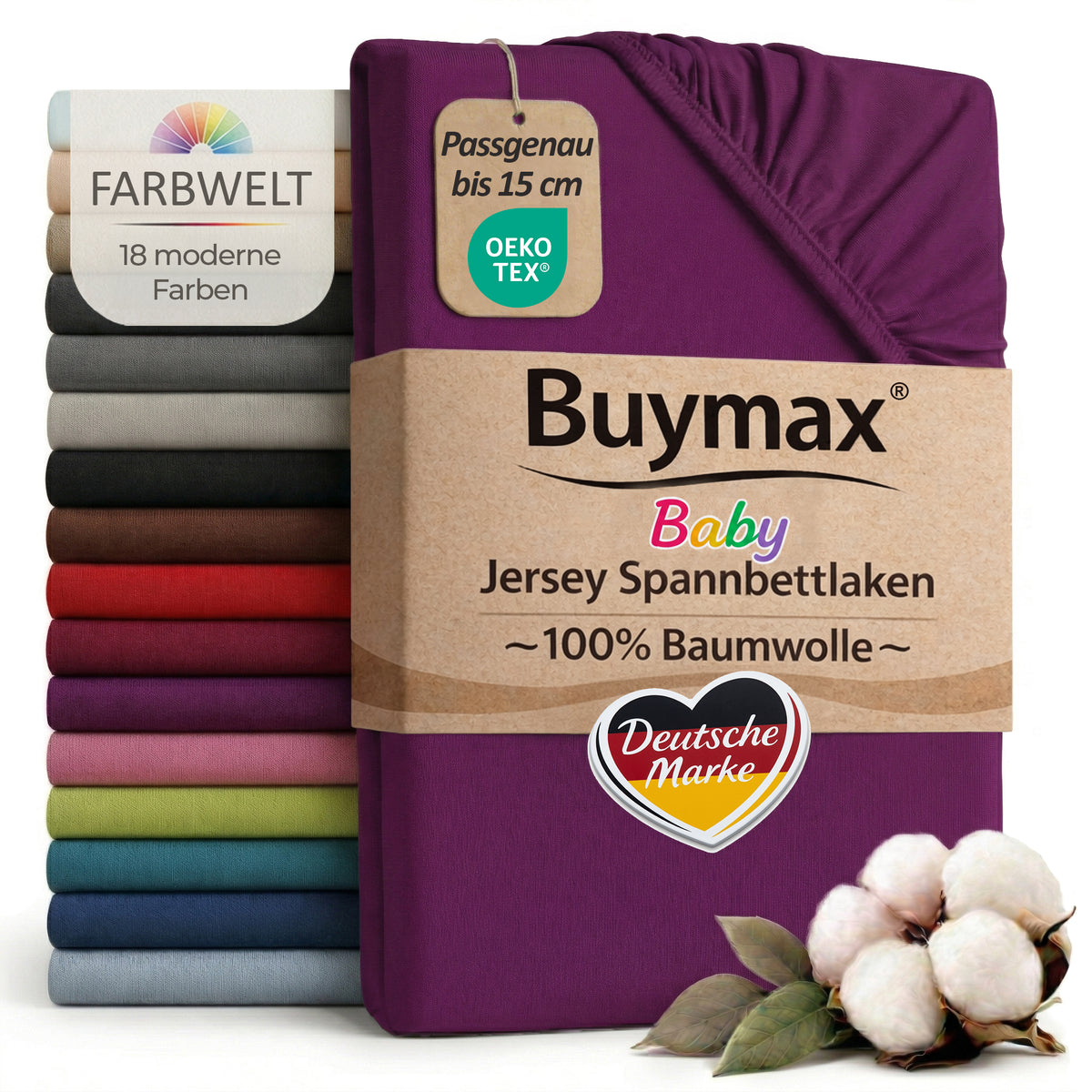 Jersey Spannbettlaken 70x140 cm