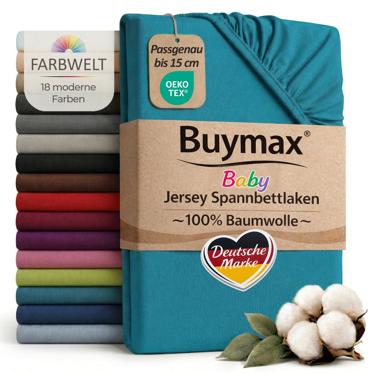 Jersey fitted sheet, for babies and children