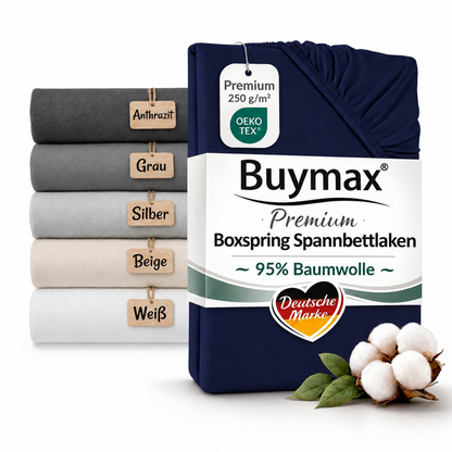 Premium Boxspringbett Spannbettlaken 180x200–200x220 cm