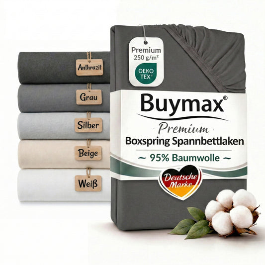 Premium Boxspringbett Spannbettlaken 140x200–160x220 cm