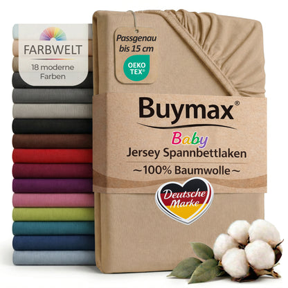 Jersey fitted sheet, for babies and children