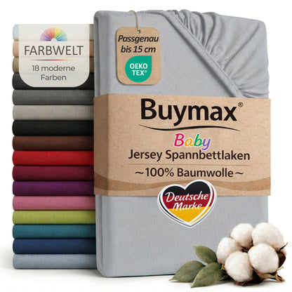 Jersey fitted sheet, for babies and children