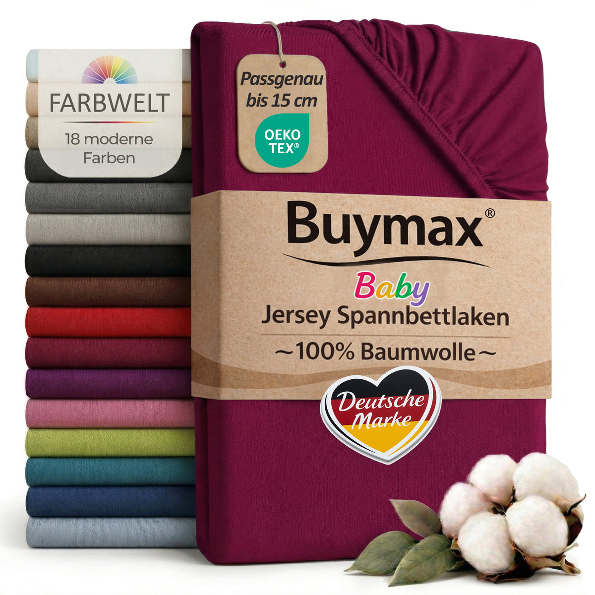 Jersey fitted sheet, for babies and children