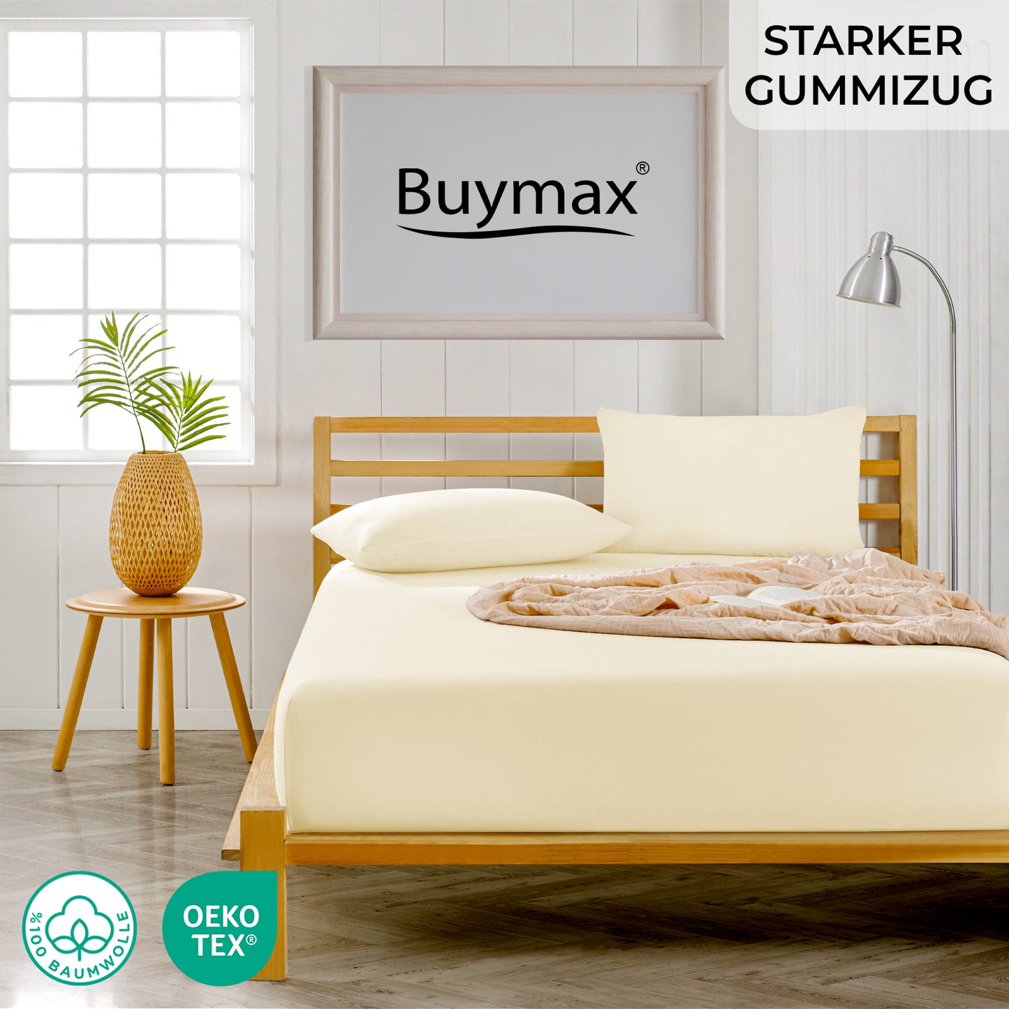 Topper Spannbettlaken 120x200 cm - Buymax