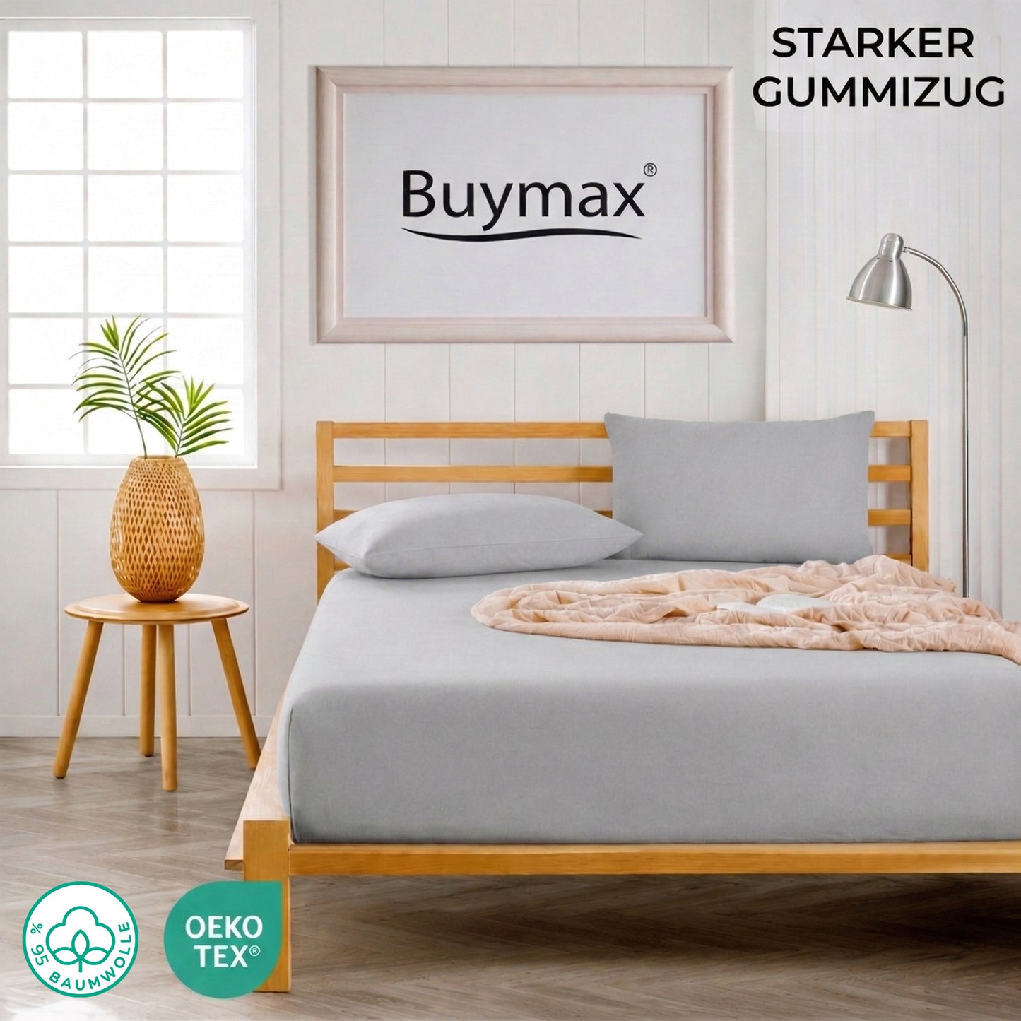 Premium Boxspringbett Spannbettlaken 140x200–160x220 cm