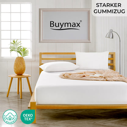 Boxspringbett Spannbettlaken 90x200–100x220 cm