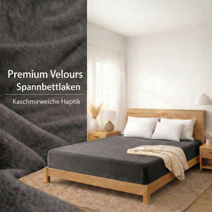 Premium Baumwoll Velours Spannbettlaken 140x200 cm – 160x200 cm