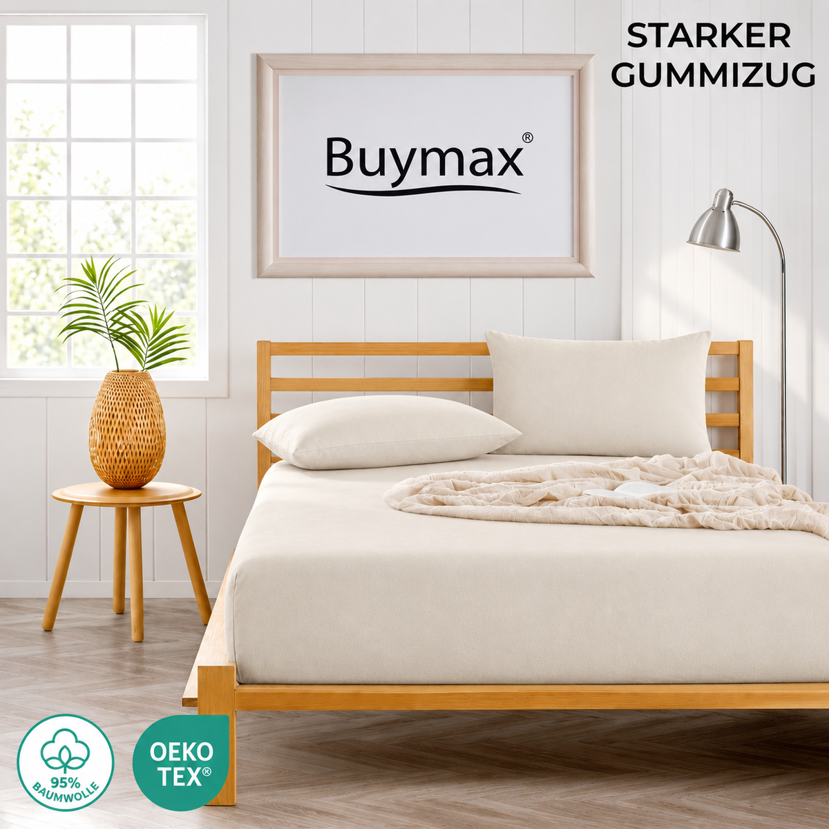 Premium Boxspringbett Spannbettlaken 180x200–200x220 cm