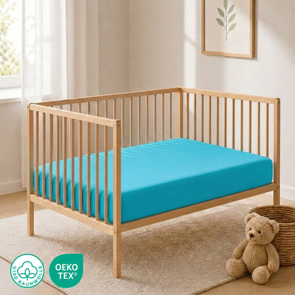 Jersey fitted sheet, for babies and children