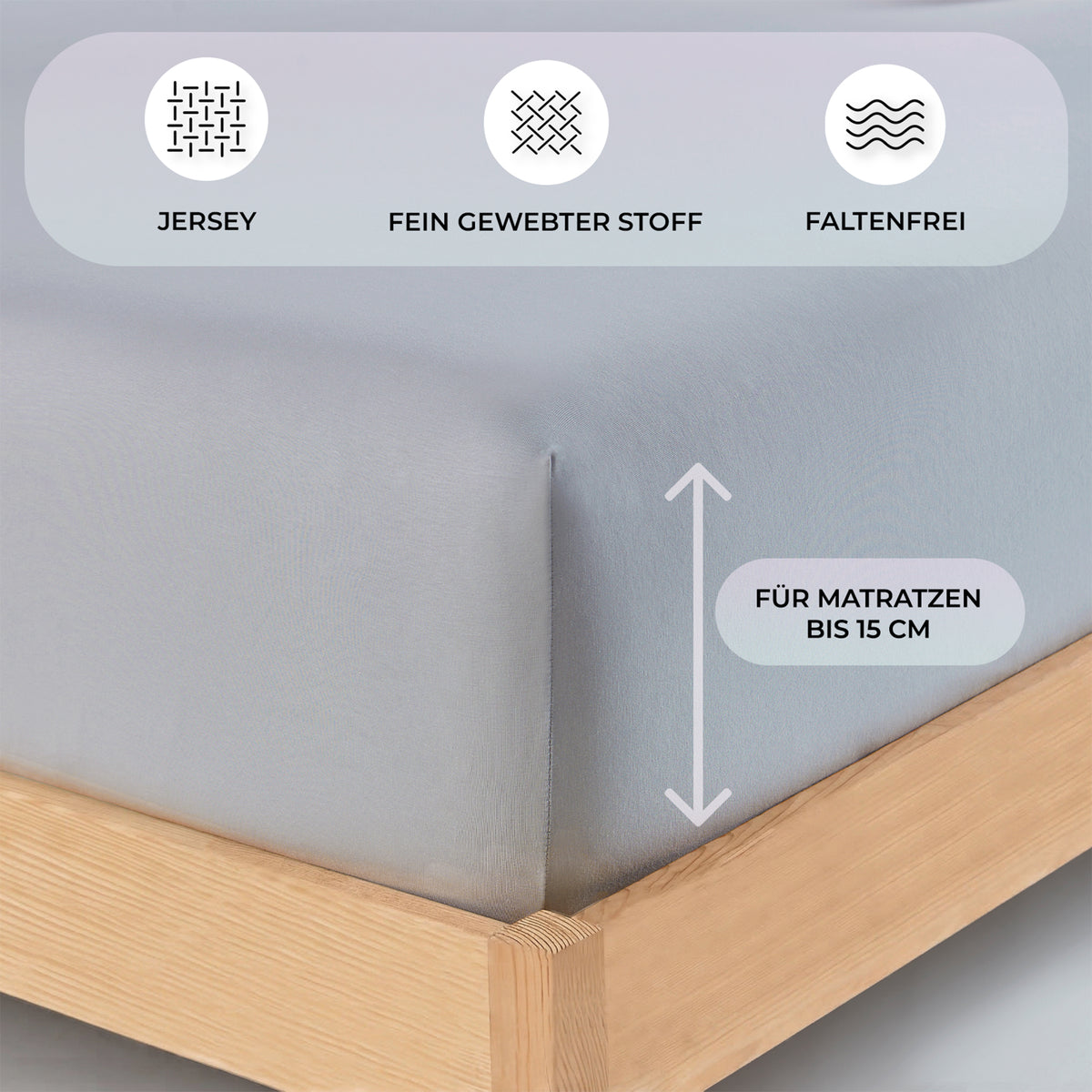 Jersey fitted sheet, for babies and children