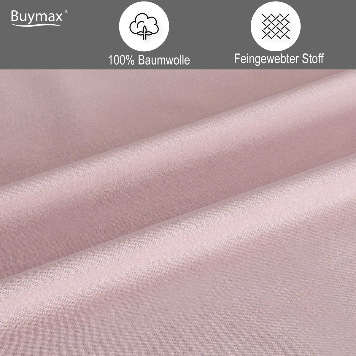 Renforcé Bettwäsche Rose/Altrosa