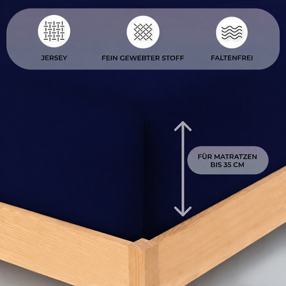 Premium Boxspringbett Spannbettlaken 90x200–100x220 cm