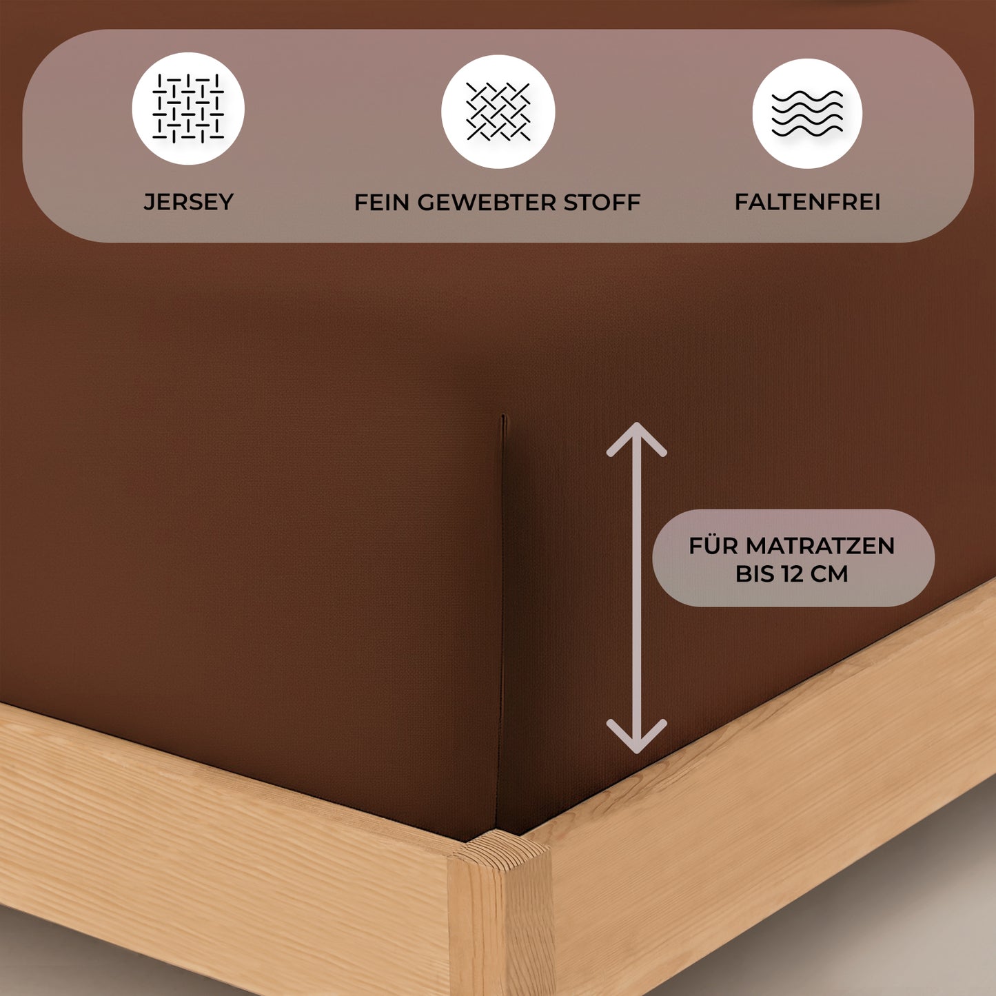 Topper Spannbettlaken 120x200 cm - Buymax