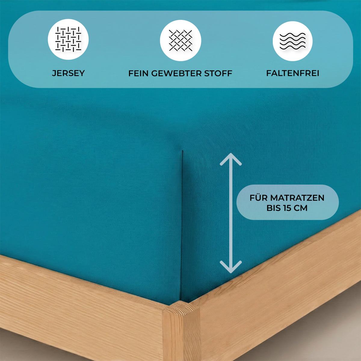 Jersey fitted sheet, for babies and children