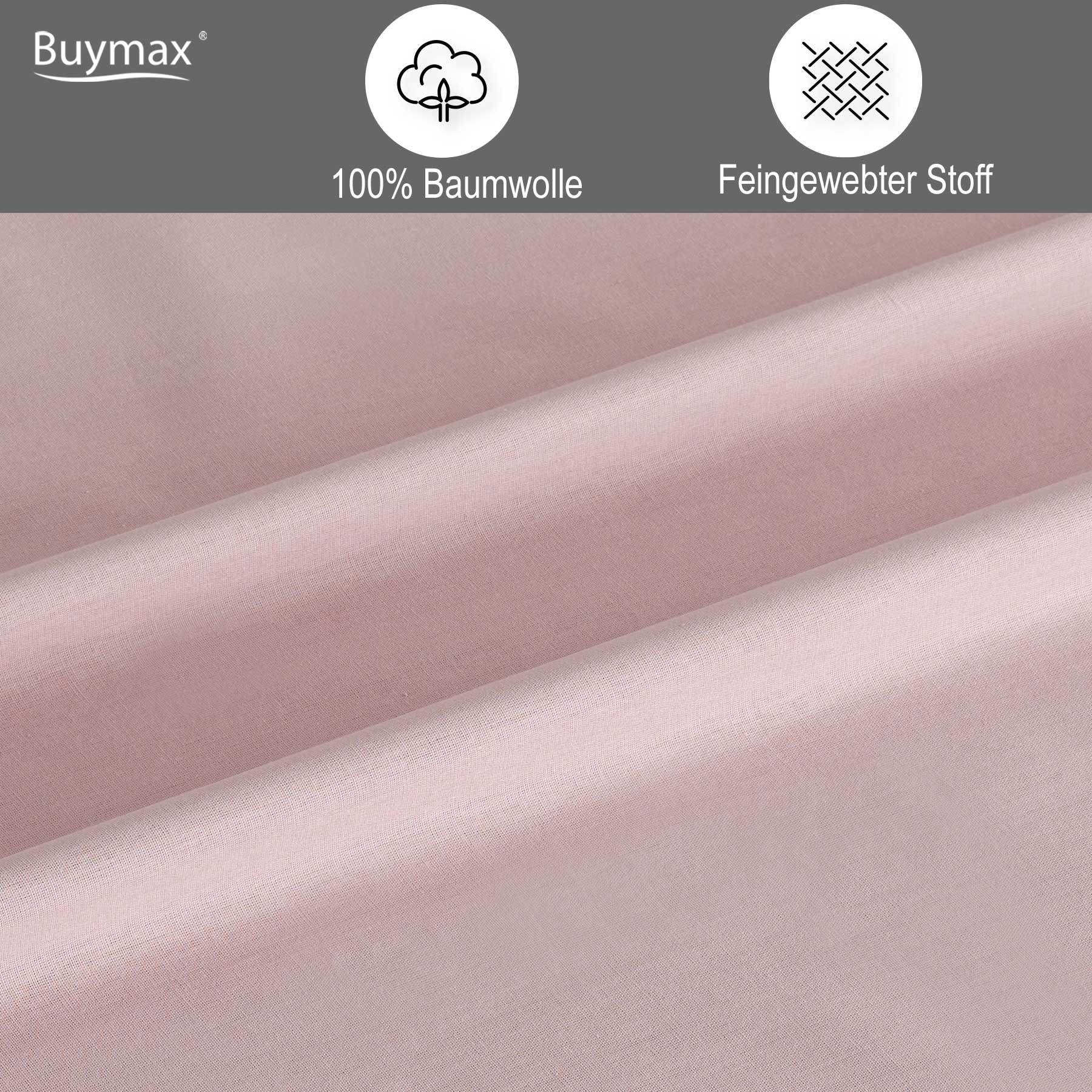 Uni Renforce Bettwäsche von Buymax aus Baumwolle