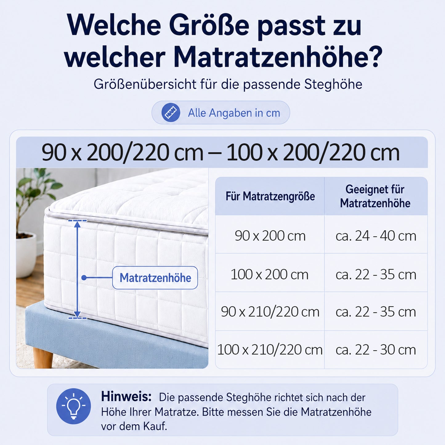 Boxspringbett Spannbettlaken 90x200–100x220 cm