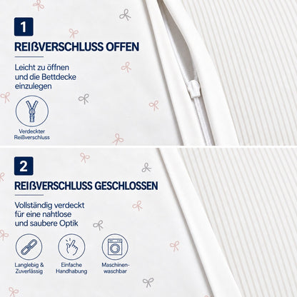 Renforcé Bettwäsche "Laven", 100 % Baumwolle, Reißverschluss
