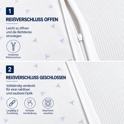 Renforcé Bettwäsche "Laven", 100 % Baumwolle, Reißverschluss