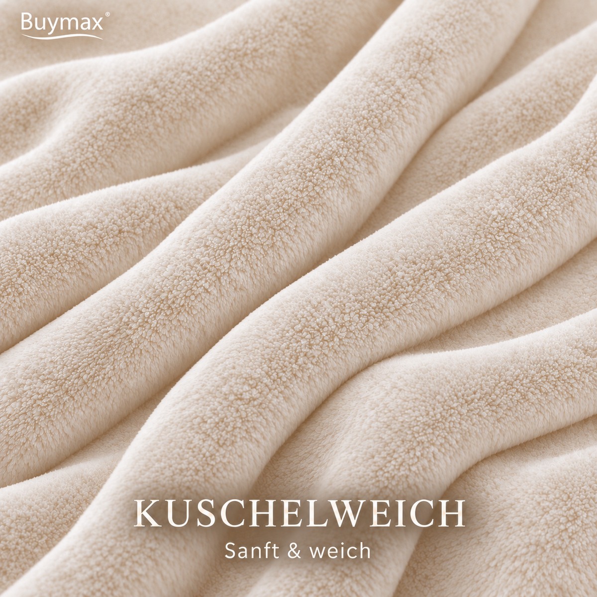Farbe: Beige | Kuscheldecke im Wohnzimmer