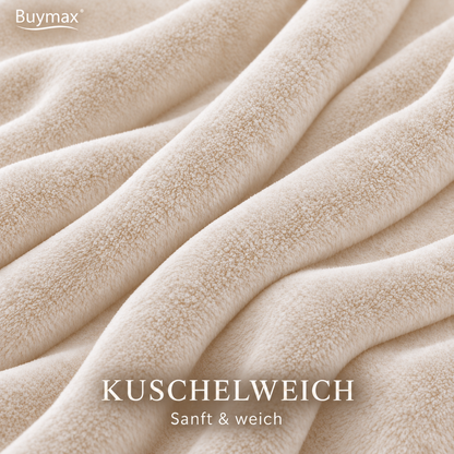 Farbe: Beige | Kuscheldecke im Wohnzimmer