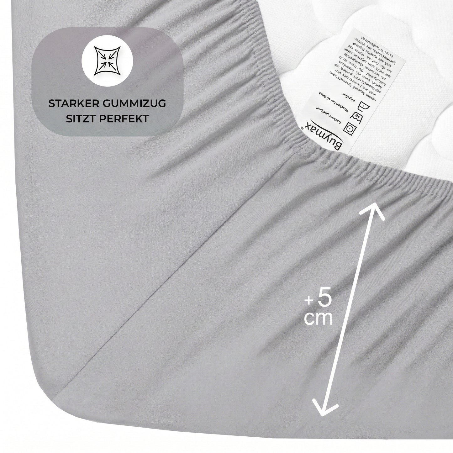 Premium Boxspringbett Spannbettlaken 140x200–160x220 cm