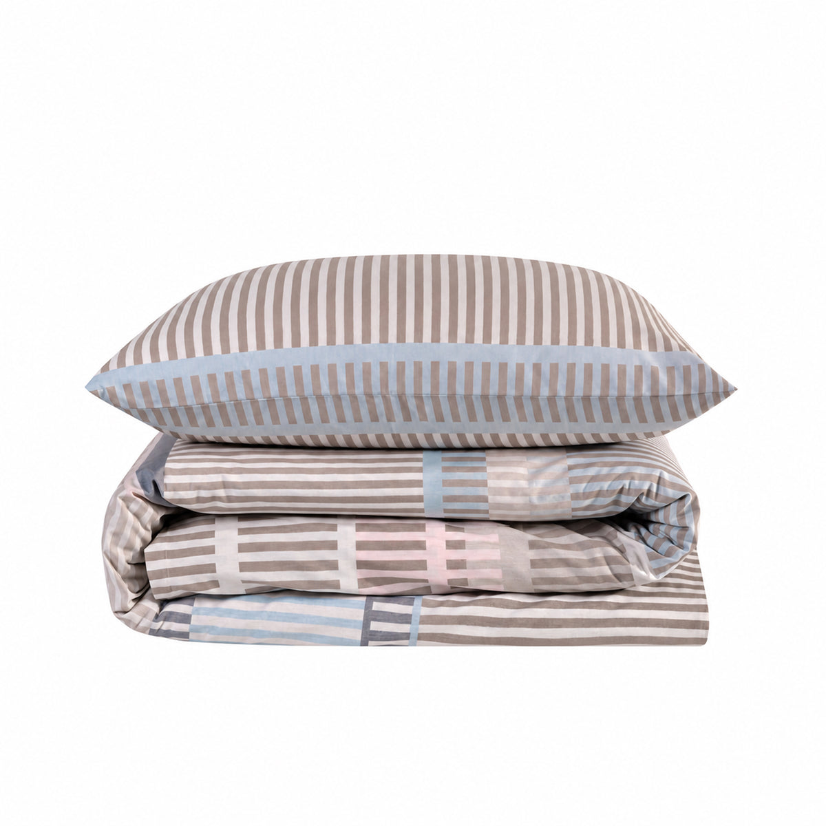 Bettwäsche Emma Beige, Reißverschluss, 80x80 cm Kissenbezug, Polycotton – Bild 6