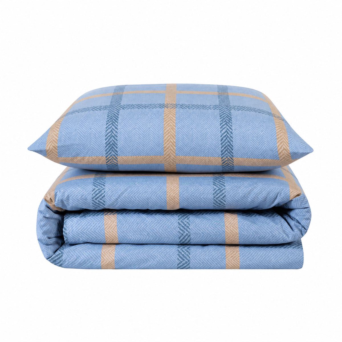 Bettwäsche Peak Dunkelblau, Reißverschluss, 80x80 cm Kissenbezug, Polycotton – Bild 5